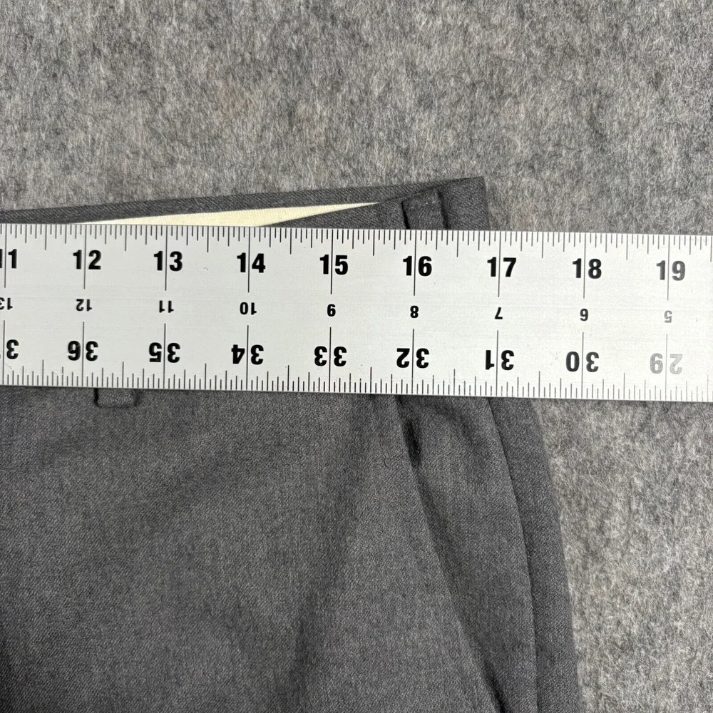 John Alexander Men's Dress Pants Size 34 Hartmarx Grey Flat Front Straight Leg‎